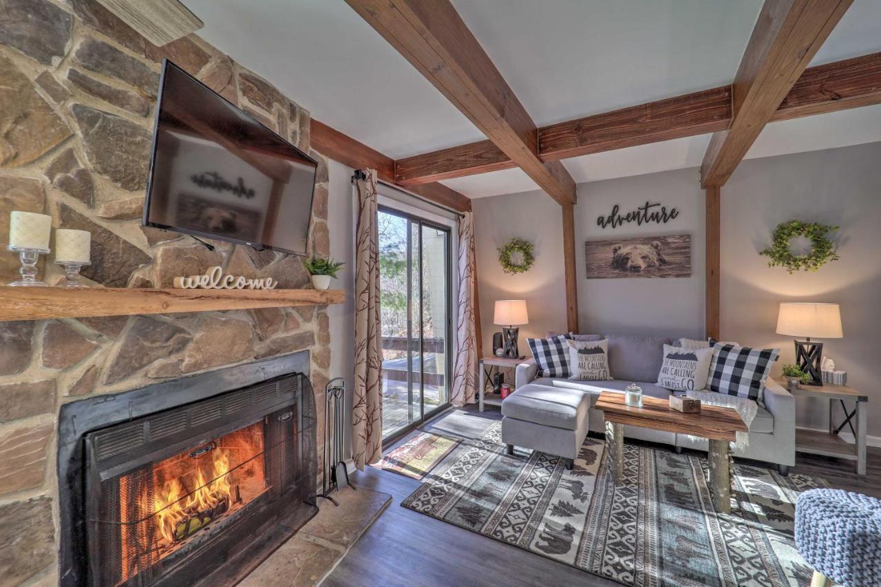 Banner Elk Mountain Retreat With Deck And Fireplace Eksteriør billede